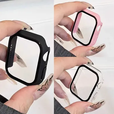 강화 유리 + Apple Watch 10 용 커버 42mm 46mm 무광택 하드 PC 범퍼 화면 보호기 케이스 iWatch 시리즈 10 46mm 액세서리