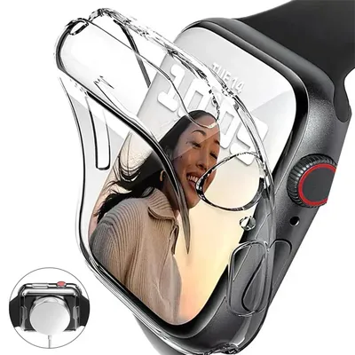 Apple Watch 용 소프트 TPU 화면 보호기 10 9 8 45mm 41mm 44mm 42mm 46mm 49mm IWatch Ultra 7 SE 6 5 4 3 2 용 전체 케이스 커버